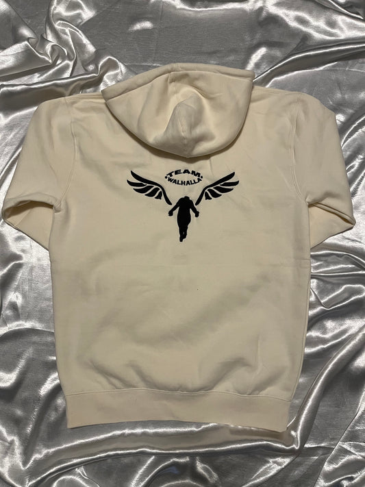 TR Cream Embroidered Hoodie
